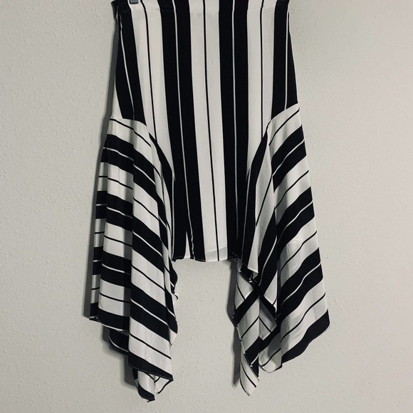 Joie Esha Mixed Stripe Midi Handkerchief Skirt - Picture 5 of 5